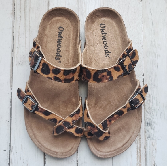 outwoods leopard sandals